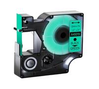 15 couleurs 6/9/12 mm Tapis 45013 45803 45010 Compatible avec D1 Black on White Étiquette de bande compatible avec LabelManager LM160 LM280(Black on green)