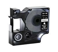 15 couleurs 6/9/12 mm Tapis 45013 45803 45010 Compatible avec D1 Black on White Étiquette de bande compatible avec LabelManager LM160 LM280(White on black)