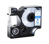 15 couleurs 6/9/12 mm Tapis 45013 45803 45010 Compatible avec D1 Black on White Étiquette de bande compatible avec LabelManager LM160 LM280(Blue on clear)