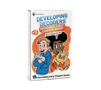 15 Decodable Books for Early Readers | Easy Decodable Chapter Books for children ages 4-8 | Easy, Short Decodable Readers with 2 Chapters | 1-3 Sentences per page and 2 Challenging Books! SET 2