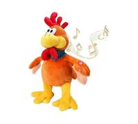 15" Electronic Interactive Plush Chicken Toy with Squawking, Singing & Waving Motion