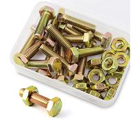 (15 Ensemble) M8 x 20mm Boulons et écrous,à six pans de Coin Extérieur Vis Hexagonale,8.8 Acier galvanisé de qualité