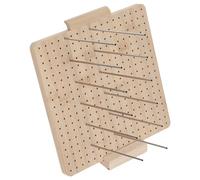 15 Épingles, Planche de Blocage au Crochet en Bois, 23,5 CM | Grille Précise et Repères Clairs, Format Compact 23,5x23,5x1,5cm, pour Ouvrages et Vêtements