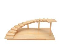15 Escaliers En Bois Assiette À Sushi Plateau De Service, Japonais Créatif Rotation Assiette À Viande Plateau À Sashimi Plateau À Sushi Pour Restaurant Accueil Cuisine,Rectangle