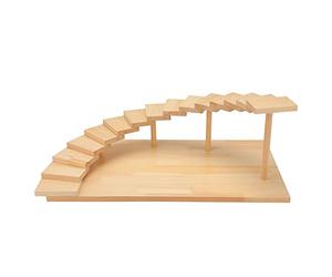 15 Escaliers En Bois Assiette À Sushi Plateau De Service, Japonais Créatif Rotation Assiette À Viande Plateau À Sashimi Plateau À Sushi Pour Restaurant Accueil Cuisine,Rectangle