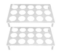 15 fentes Plat-top Cadre Caxe Pod Solder acrylique Capsule de café Capsule Bac de rangement Sauveillance Organisateur mural pour le bureau à domicile 2 Set 11,6 x 7,3 x 2,0 pouces