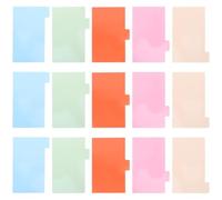15 Feuilles Intercalaires de Cahier à Onglets, 3 Pouces | Étudiants, Design Pratique à Gérer, Compatible Cahiers Rigides et Livres, Cinq Couleurs, Usage Bureau