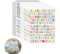 15 Feuilles Lettres Autocollantes 2 Tailles Stickers Lettres Alphabet En Vinyle Lettre Adhesivestickers Lettrage Majuscule Lettrage Adhésif Étanche Pour Déco Scrapbooking Boîte À Lettre(2280 Pièces)
