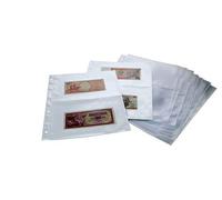 15 feuilles SAFE 5479 avec 2 poches à 215 x 145 mm pour billets de banque | DIN A4 | transparent | pour tous les classeurs à anneaux SAFE A4-480 - 481-4880 - 5100-5440 - 7921