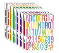15 Feuilles Stickers Lettres, Stickers Alphabet,Lettres Adhésives Autocollants, Chiffres Adhesifs Autocollants Boîte aux Lettres pour Maison Appartement Adresse Fenêtre Porte Voiture Camion