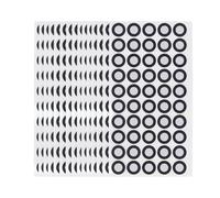 15 feuilles x 50 pièces marqueur de numérisation 3D haute précision 6 mm diamètre intérieur 10 mm diamètre extérieur autocollants de points de réflexion clickers pour impressions