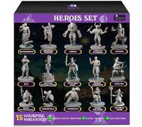 Wildspire 15 Figurines héros et PNJ pour Figurines DND D&D Miniatures et Donjon et Dragons Minis DND pour Jeu de rôle de Table de Jeu de rôle DND en Vrac Non peintes