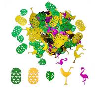 15 G De Confettis Hawaïens, Confettis De Fête Tropicale, Confettis De Décoration De Fête De Plage, Confettis De Décoration De Table, Confettis De Flamant Rose, Ananas, Décorations De Fête D'Été