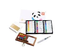 15 Grilles Portable Carnet De Croquis Palette Voyage Peinture Ensemble Boîte Aquarelle Ensemble Aquarelle