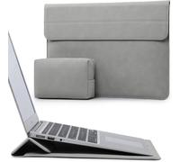 15 Inch Laptop Case with Stand Function for Macbook Air 15 M4 A3241 M3 A3114 M2 A2941 2025-2023, 15 Inch Surface Laptop 7/6/5/4, MacBook Pro 15 A1990 A1707, Light Grey