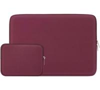15 Inch Protective Laptop Sleeve Case with Accessories Pouch Compatible with 15.4 MacBook Pro Specially for Model A1938 A1707 A1990 (Red)