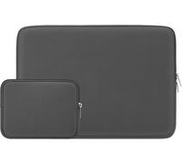 15 Inch Protective Laptop Sleeve Case with Accessories Pouch Compatible with 15.4 MacBook Pro Specially for Model A1938 A1707 A1990 (Grey) Gris