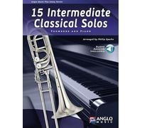 15 Intermediate Classical Solos. Trombone et Accomp.. Comprend Partie + Enregistrement(s) en ligne