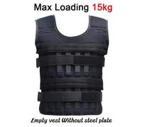15 kg - Gilet lesté réglable pour entraînement, équipement de Fitness, vêtements de sable