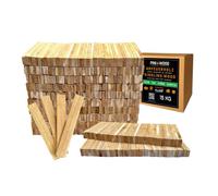 15 kg PINI Allume-bois de chauffage en bois de chêne Bois d'allumage pour cheminée, barbecue, feu de camp, brasero