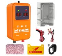 15 KM ClôTure éLectrique , ClôTure éLectrique Pour Animaux ClôTure éLectrique Pour Animaux ÉLevage D'Animaux ÉLectrique ContrôLeur Vache Moutons (Orange)