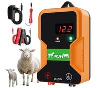 15 KM cloture electrique, LED affichage ClôTure éLectrique Pour Animaux, 2J electrificateur cloture electrique Pour ÉLevage D'Animaux Cheval Vache Moutons,Pour ferme jardin pâturage(Noir)