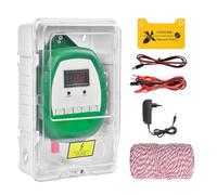 15 KM Cloture Electrique pour Animaux,Puissante 2J electrificateur de cloture,electrificateur secteur Pour ÉLevage D'Animaux Cheval Vache Moutons,Pour ferme jardin pâturage (Bleu Clôture électrique E)