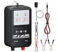 15 km Clôture Électrique Solaire 12KV pour Bétail - Sortie Réglable 7-12KV, 3 Modes d'Alimentation (Secteur/Batterie/Solaire)