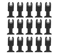 15 lames de scie plongeante en acier à haute teneur en carbone de 44 mm, lames pour outil multifonction oscillant, lame de scie oscillante universelle avec échelle de profondeur