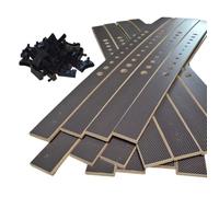 15 lattes + embouts pour sommier et lit 160x200 | Bois 7 plis | 780x53x8 mm | Remplacement pour sommier / bz / clic clac