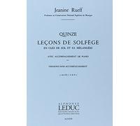 15 LECONS DE SOLFEGE 2 CLES MEL(UT 2EME FA 3EME)VERS.C S/ACCT