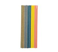 15 Lime Abrasive de ponçage Multi-Usage by Colle21- Lime abrasif pour modélisme et Figurine - 3 Lime Gold 100 GR; 3 Lime Silver 180 GR, 3 Lime Grey 240 GR, 3 xYellow 320 GR, 3 Lime Orange 400 GR