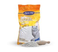 2 x 15 litres Lyra Pet® White Cat® litière pour chats bentonite avec parfum de poudre de bébé