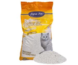 15 Liter Lyra Pet® White Cat® Katzenstreu Bentonit mit Babypuderduft B-Ware