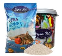 15 litres de Lyra Pet® Lyra Power® ULTRA excellente litière pour chats Bentonite dans un tonneau de 30 L