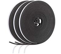 15 m Bande d'Étanchéité en Mousse Bandes d'Étanchéité Ruban EVA Excluder de Brouillon de Porte de Fenêtre Ruban Coupe-Froid Auto-Adhésifs pour Preuve du Bruit du Vent