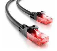 15 m CAT6 Network Cable Outdoor Connection Cable-250 MHz AWG 24-for Outdoor UV and Weather Resistant LDPE Sheath-Black