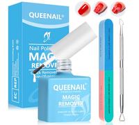15 ML Dissolvant Pour Vernis à Ongles, Remover Vernis Semi Permanent,Avec Limes à Ongles et Grattoir à Cuticules, ne Blesse Pas les Ongles,Enlève Facilement et Rapidement en 3-5 Minutes