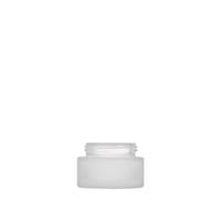 15 ml pot « Édition Platine », verre, givré, ouverture : fermeture à vis