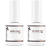 15 Ml Semi-Permanent Nail Polish Base And Top Coat, No Wipe Top And Base Nail Polish Gel Polish Soak-Off Uv Led Long Lasting Shine