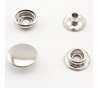 15 mm en cuivre et fer à repasser Fermeture à pression Boutons à pression à tige Bouton Snap pour couture Artisanat du cuir Vêtements, anti Laiton, Nickel au choix, 30 Ensembles par lot), nickel i26