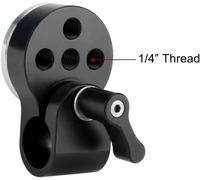 15 Mm Rail Rod Clamp Avec Rosette Arri Standard Adaptateur De Support Pour Appareil Photo Dslr Épaule Rig Système De Support[Z259]