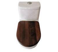 15 modèles de siège de toilette universel épaissi, housse de siège de toilette en bois massif, noyer noir, acier inoxydable, coussin, siège à charnière affaissée(I)