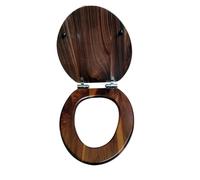 15 modèles de siège de toilette universel épaissi, housse de siège de toilette en bois massif, noyer noir, acier inoxydable, coussin, siège à charnière affaissée(J)