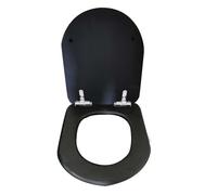 15 modèles de siège de toilette universel épaissi, housse de siège de toilette en bois massif, noyer noir, acier inoxydable, coussin, siège à charnière affaissée(L)