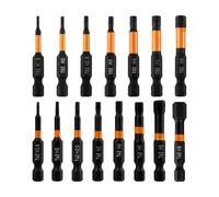 15 Morceaux D'Embout De Tournevis À Percussion Magnétique, Jeu De Forets À Six Pans Creux, Tige D'Outil D'Extension Hexagonale, Tête De Conversion De Perceuse Électrique.