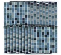 Infactory 20 mosaïques autocollantes pour carrelage "Aqua"
