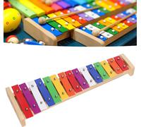 15 notes de xylophone Carillon éducatif coloré Instrument xylophone avec 2 baguettes pour enfants