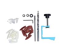 15° Oblique Hole Locator Positioner Set Aluminum Alloy Pocket Hole Jig Kit Woodworking Accessory Blue