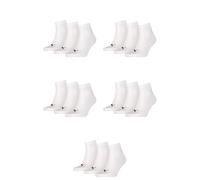 15 Paire Puma Unisexe Quart Chaussettes Baskets Gr. 35 - 49 Femme Homme